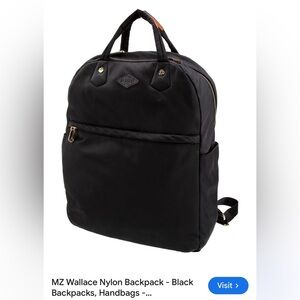 MZ Wallace Jet Black Backpack